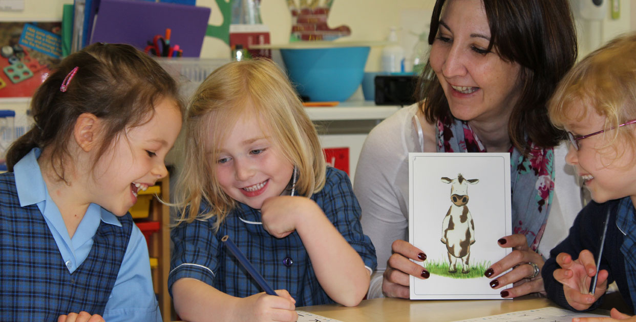 group learning activity in the classroom